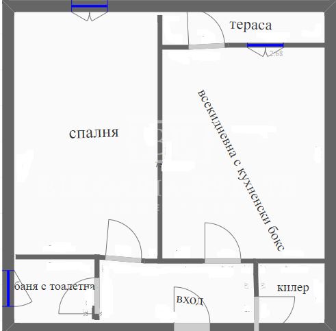 One bedroom apartment - 45 sq.m. Vinitsa - 0