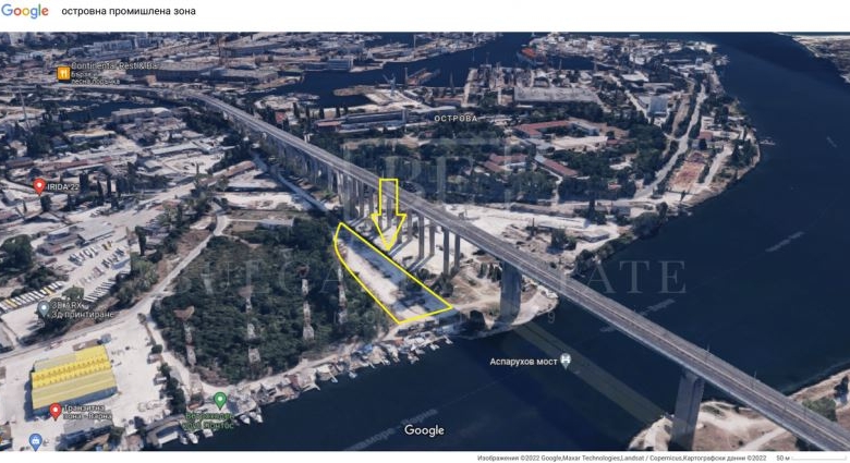 Парцел 10226 квадратни метра с ПУП, Островна Промишлена Зона, гр. Варна - 0