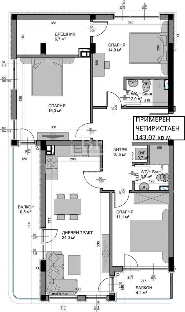 NEW! With building permit! Vacant apartments and parking spaces, gr. Varna, Vladislav Varnenchik 1 - 0