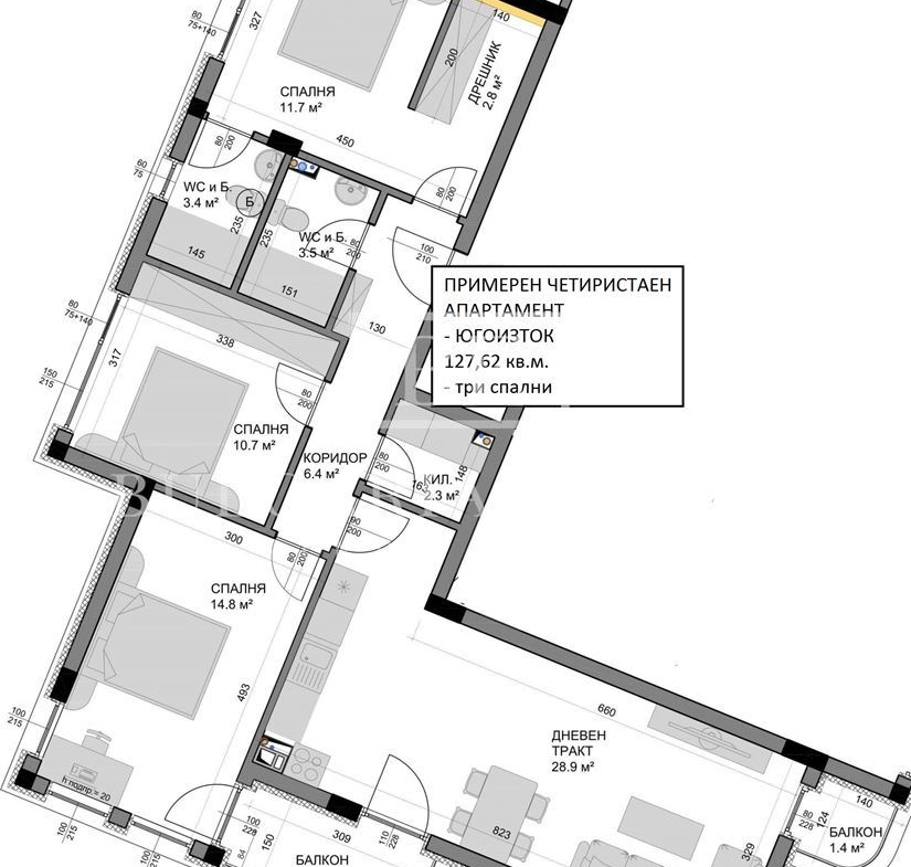 NEW! With building permit! Vacant apartments and parking spaces, gr. Varna, Vladislav Varnenchik 1 - 0