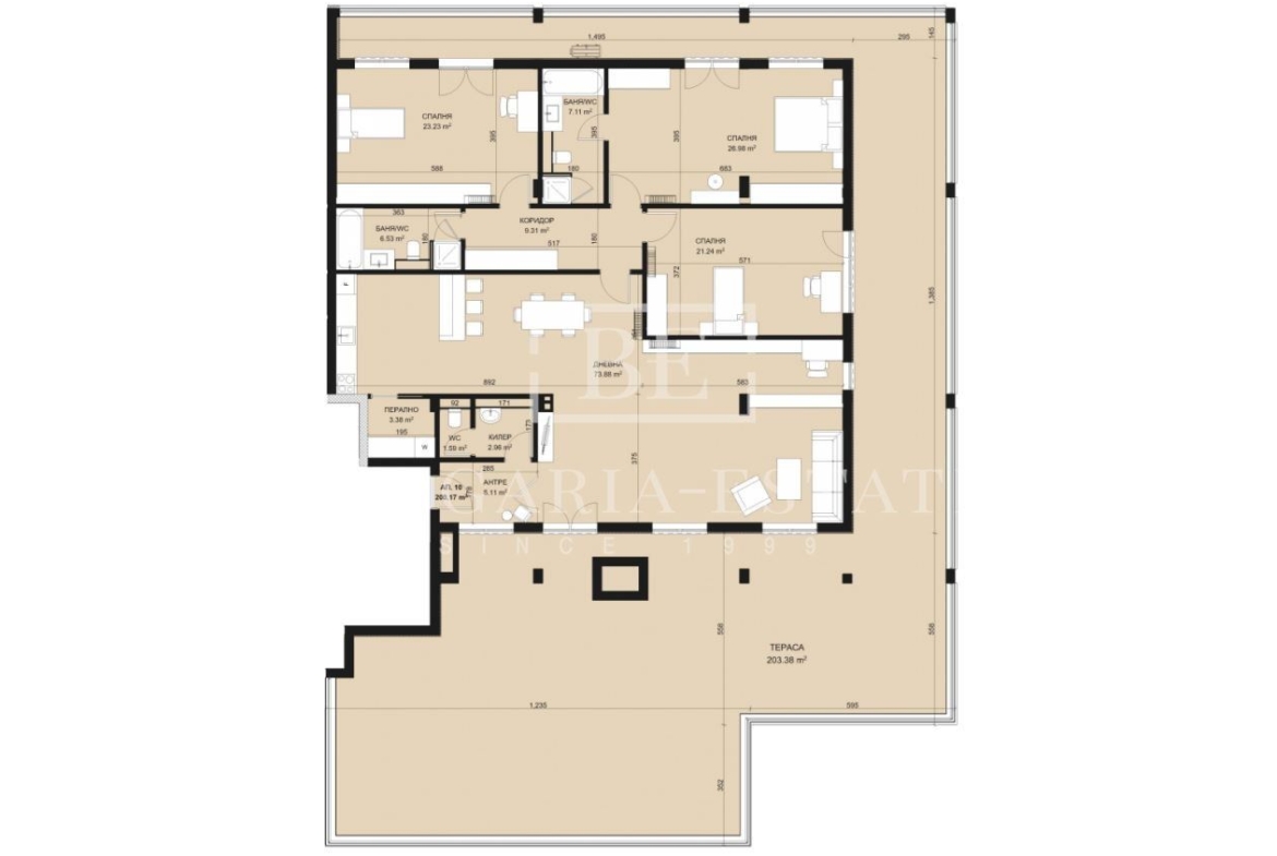 1398 €/sq.m - Four bedroom apartment - St. Nikola - 0