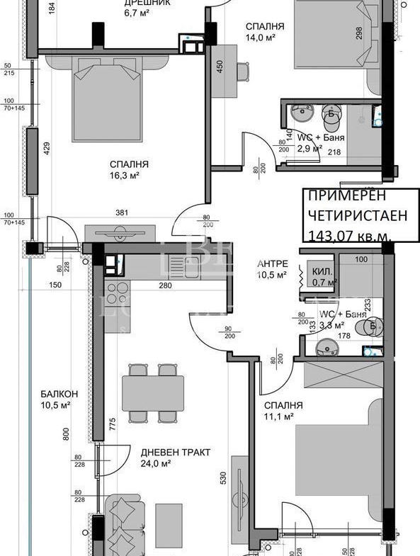Direct from investor, no commission! With permit! Available apartments and parking spaces, gr. Varna, Vladislav Varnenchik 1 - 0