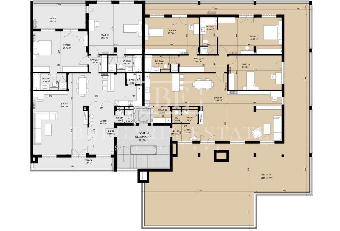 1398 €/sq.m - Four bedroom apartment - St. Nikola - 0