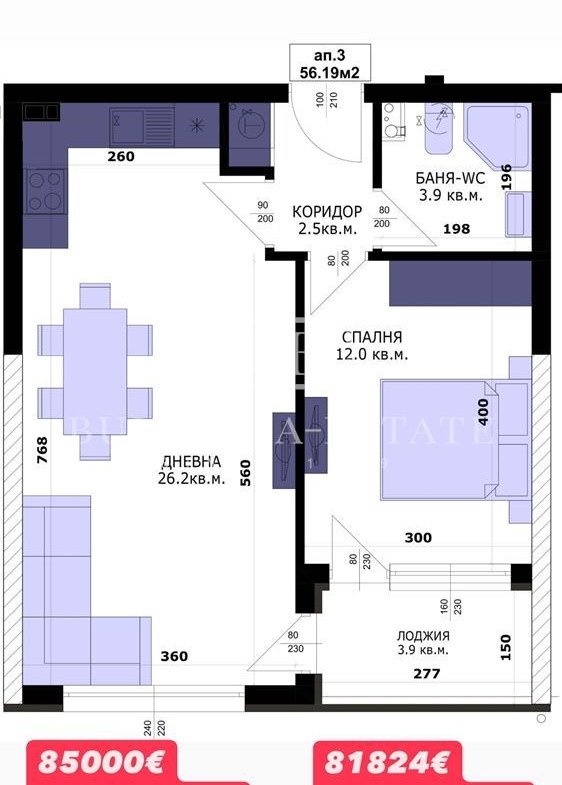 A new building in the g.k. Kaysieva gradina, 2, 3 or 4-room, NO COMMISSION - 0