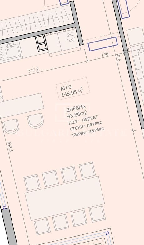 Erstaunliche 4-Zimmer-Wohnung mit großem Wohnzimmer und drei große Schlafzimmer, Süd-West - 0