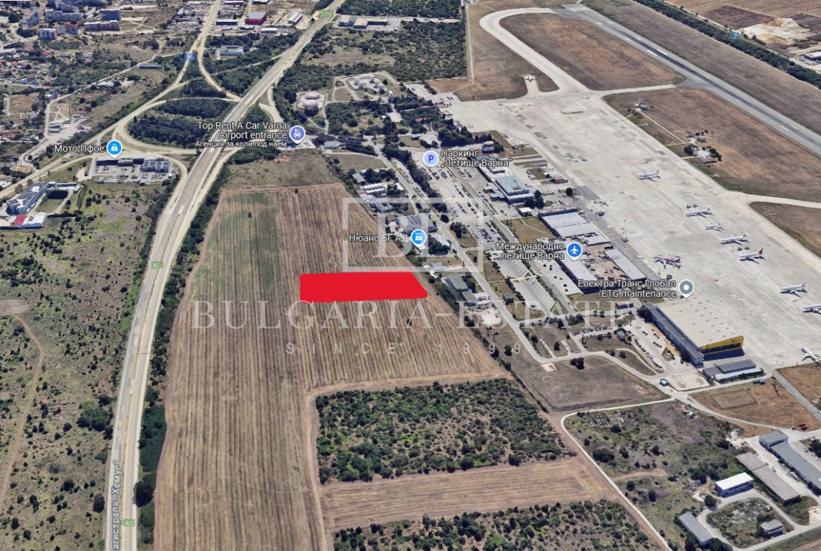 Земельный участок для продажи рядом с аэропортом Варны и шоссе Хемус - Идеально подходит для производственных и складских нужд - 0