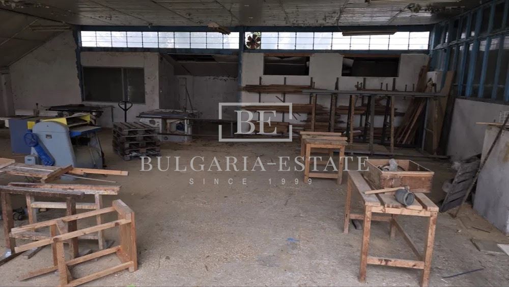 📌 Складова/производствена база под наем – 2 дка + ток - 0