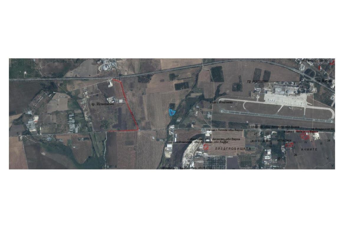 EXCLUSIVE FROM BULGARIA ESTATE - Plot of 10 769 sq.m. near Varna Airport - 0