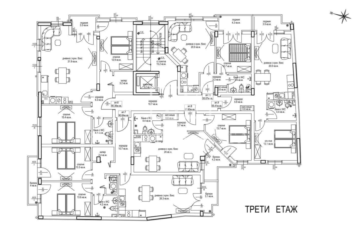 Wohnung mit zwei Schlafzimmern im FLORAL QUARTER VON INVESTOR - 0