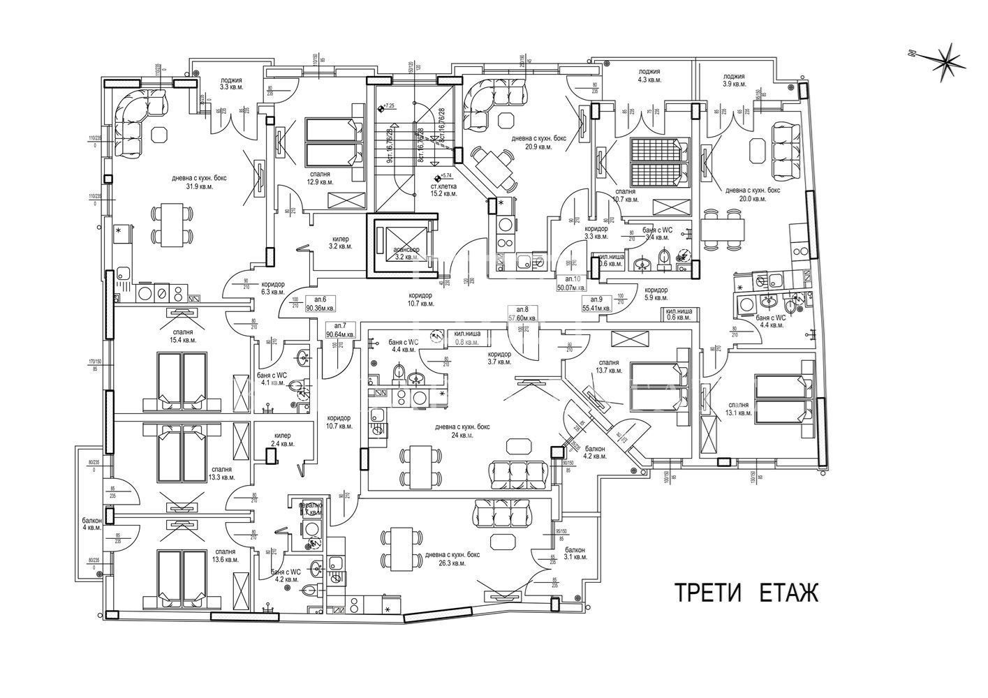 Wohnung mit zwei Schlafzimmern im FLORAL QUARTER VON INVESTOR - 0