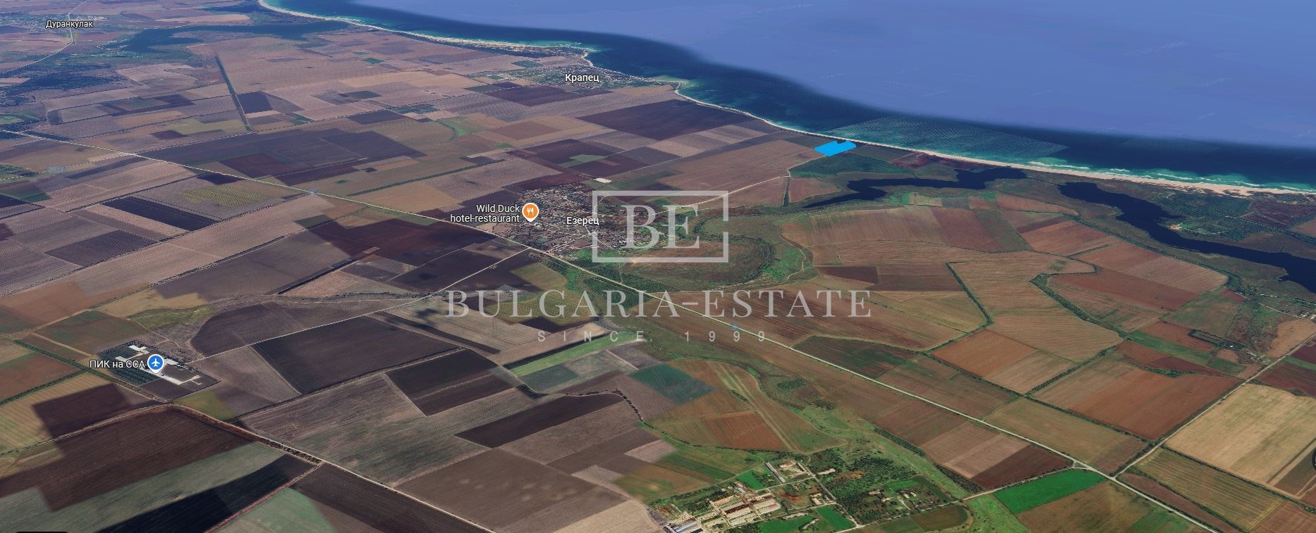 Продава се ЕКСКЛУЗИВНО парцел 36 455 кв.м с проект за модерен хотелски комплекс в близост до с. Крапец, общ. Шабла - 0