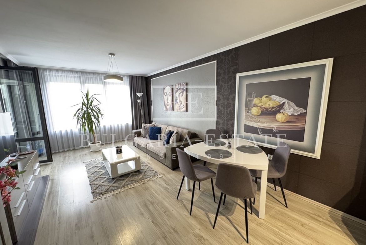 Луксозен двустаен апартамент, затворен комплекс м-т Евксиноград, гр. Варна, включена такса поддръжка - 0