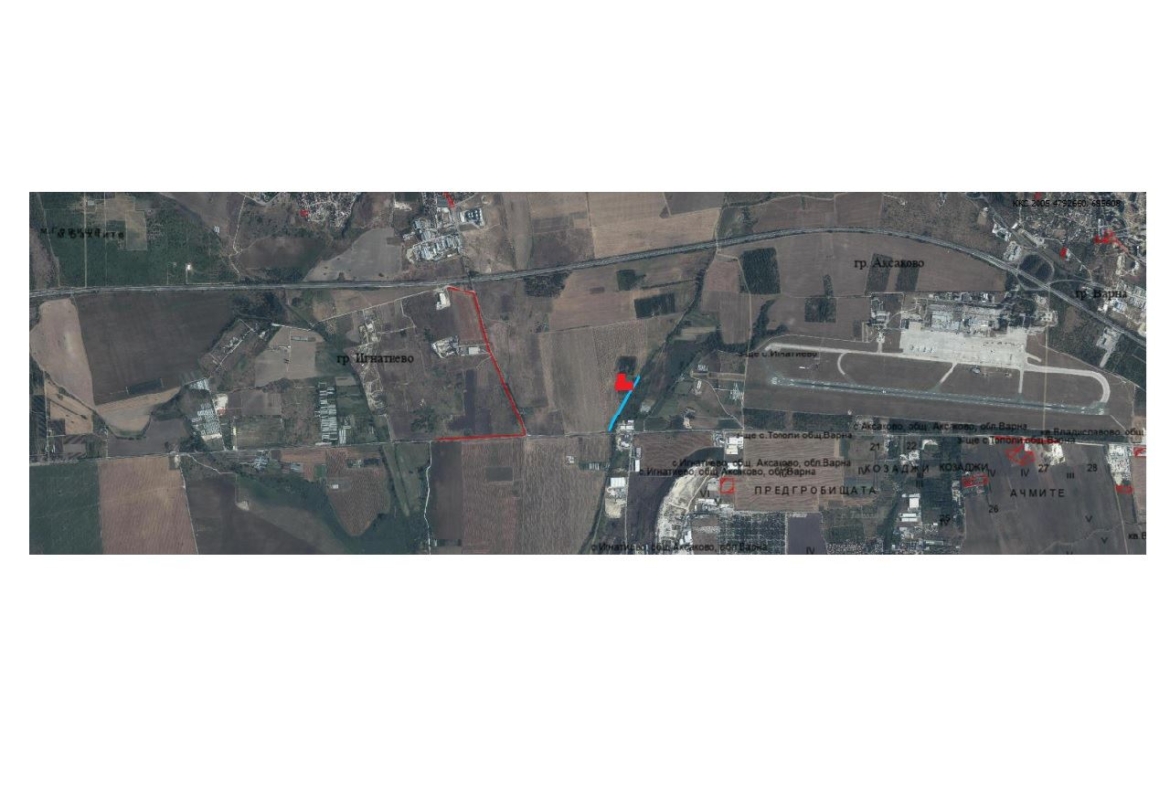EXCLUSIVE FROM BULGARIA ESTATE - Plot of 10 769 sq.m. near Varna Airport - 0