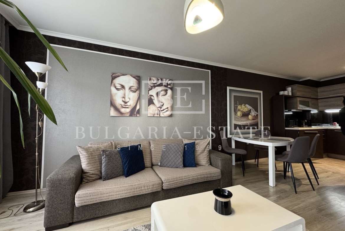 Луксозен двустаен апартамент, затворен комплекс м-т Евксиноград, гр. Варна, включена такса поддръжка - 0