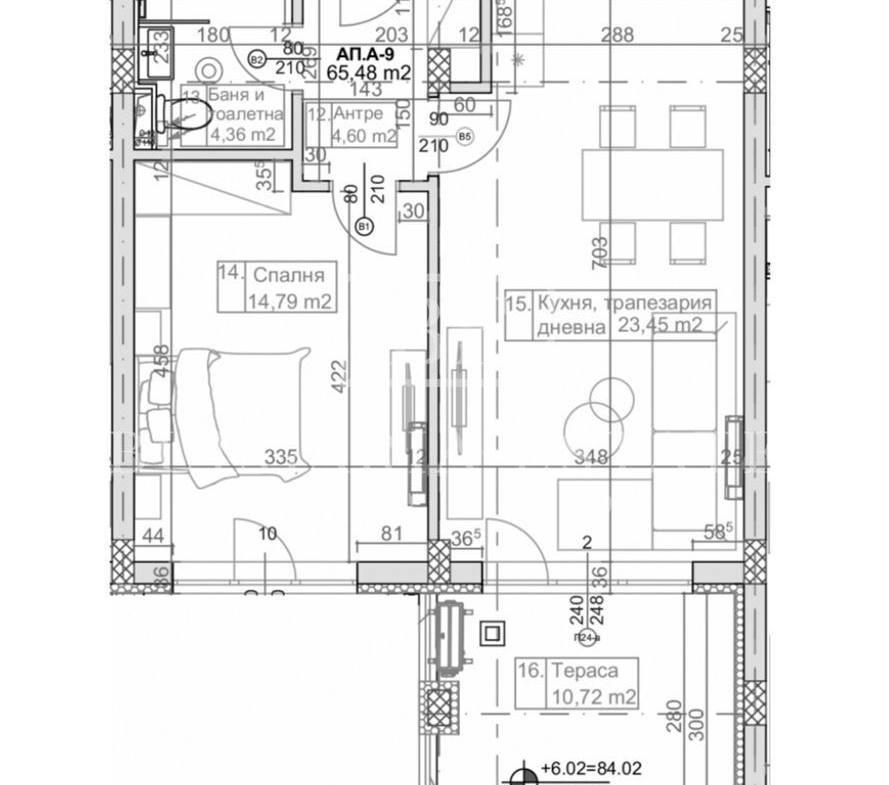 ЛУЧШАЯ ЦЕНА! Двухкомнатная квартира в строящемся доме в Слънчев ден – самая низкая цена в районе! - 0