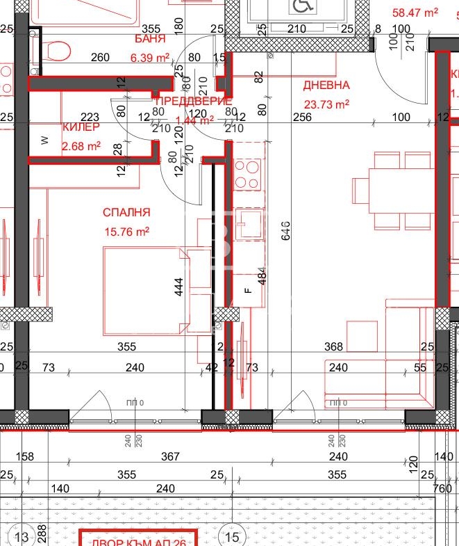 Квартира на первом этаже со двором в элитном новострое в Вазраждане 1 - 0