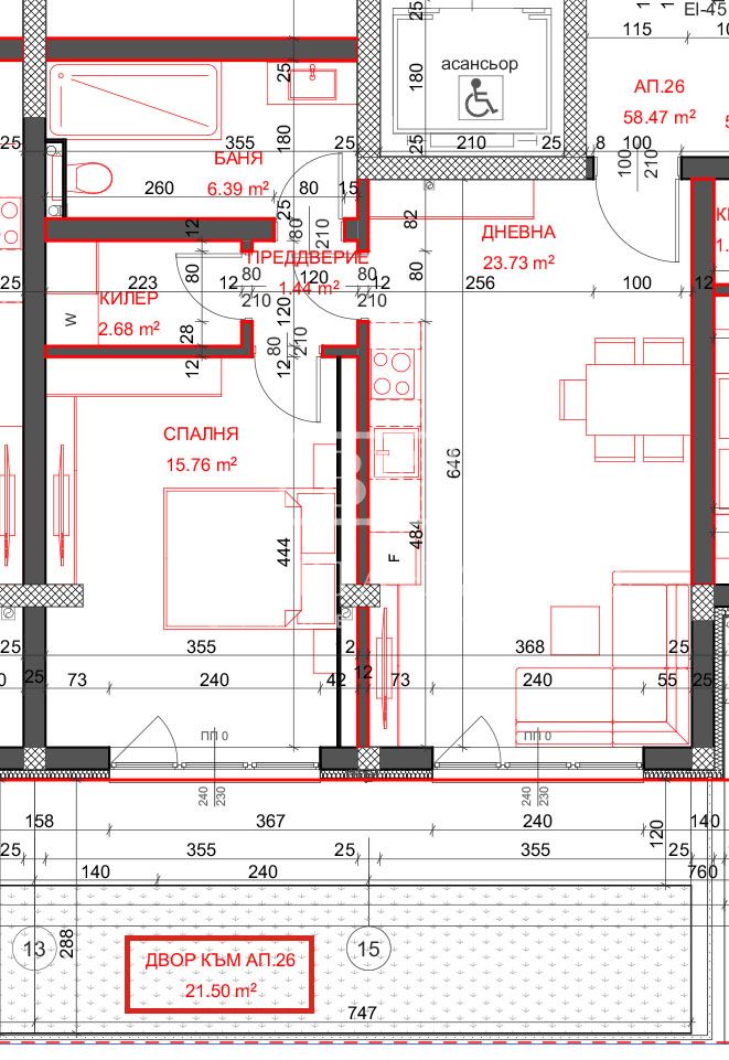 Квартира на первом этаже со двором в элитном новострое в Вазраждане 1 - 0