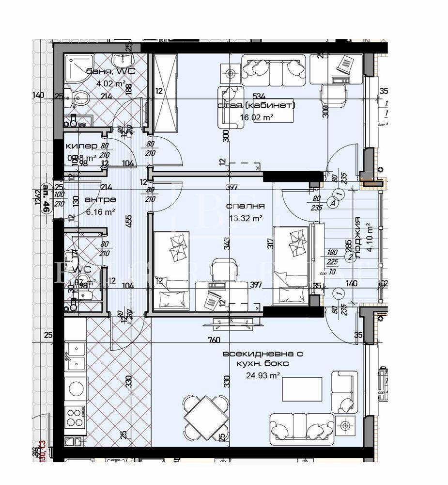 Wohnung mit zwei Schlafzimmern - 0