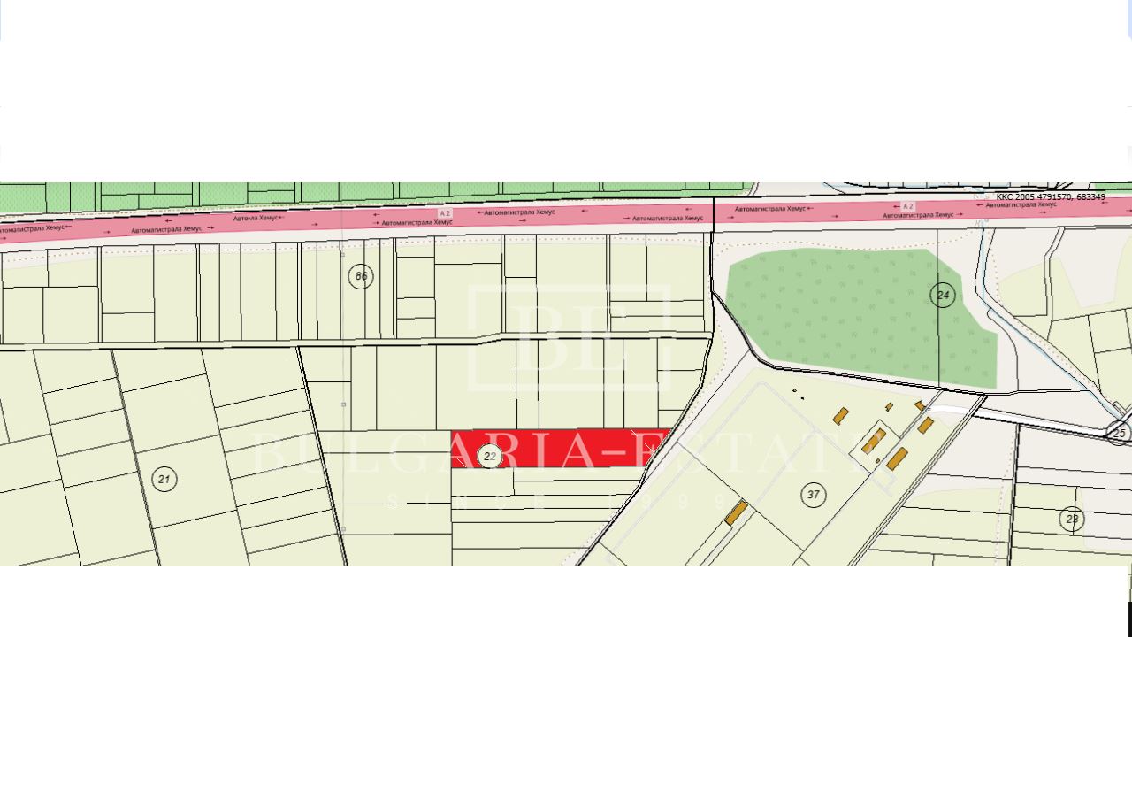 Эксклюзивное предложение от BULGARIA-ESTATE - Участок 18 соток на продажу рядом с аэропортом Варна-0 Эксклюзивное предложение от BULGARIA-ESTATE - Участок 18 акров на продажу рядом с аэропортом Варны - 0