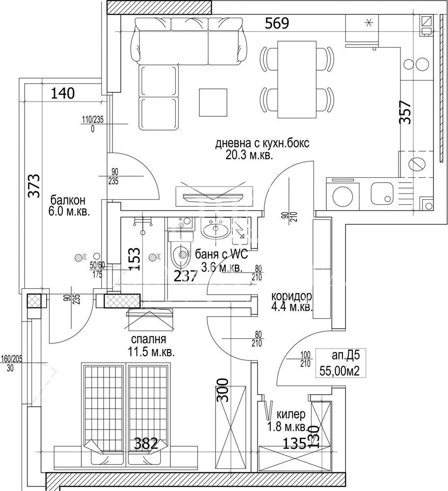 🟩 Двустаен апартамент в Кайсиева градина – директно от строителя, без комисионна! - 0