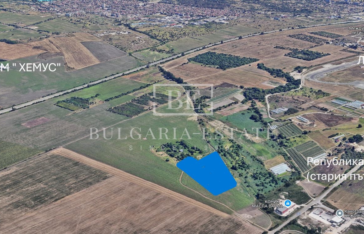 EXCLUSIVE FROM BULGARIA ESTATE - Plot of 10 769 sq.m. near Varna Airport - 0