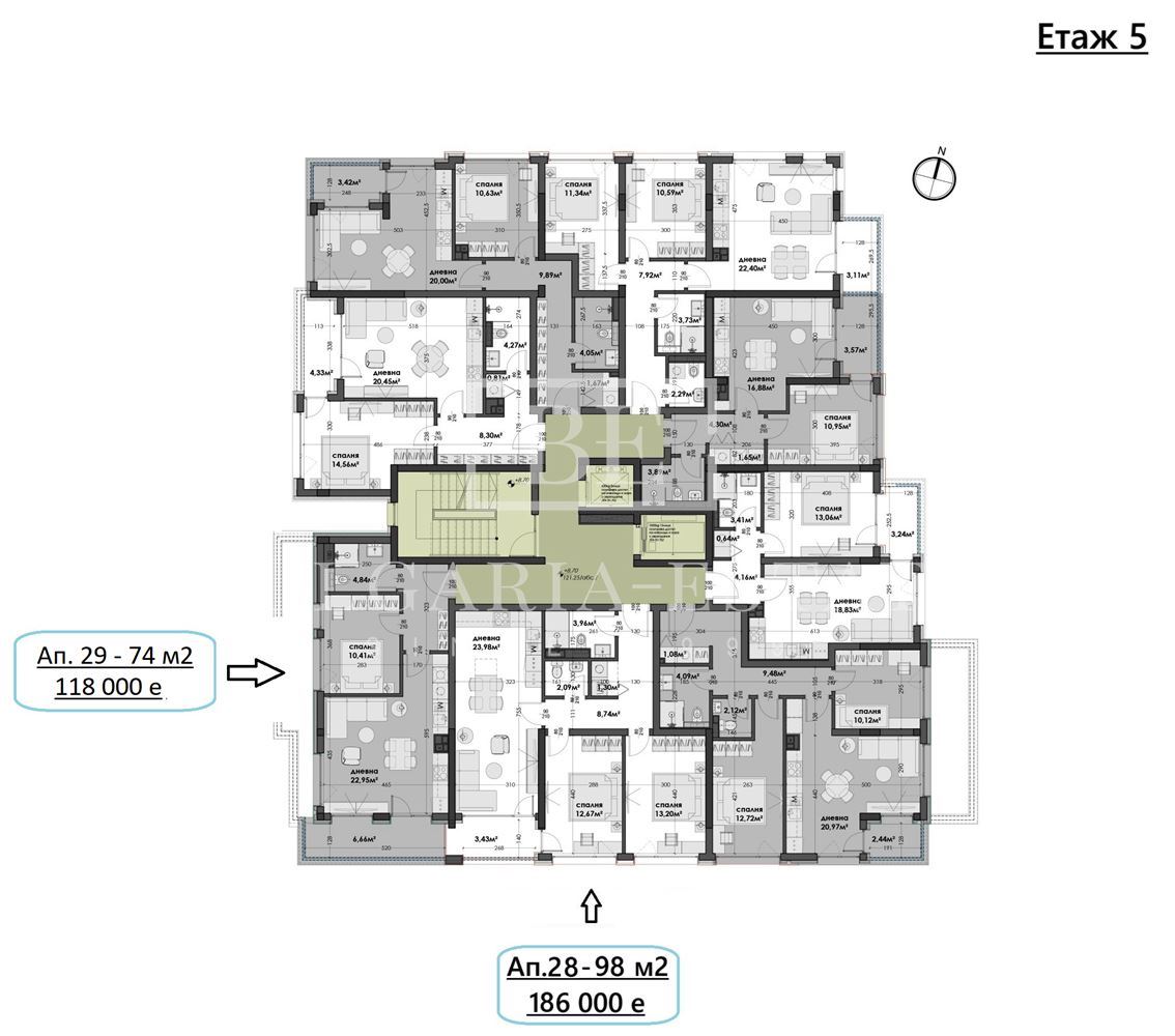 One-bedroom apartment in. Sunrise - new building with modern vision - 0