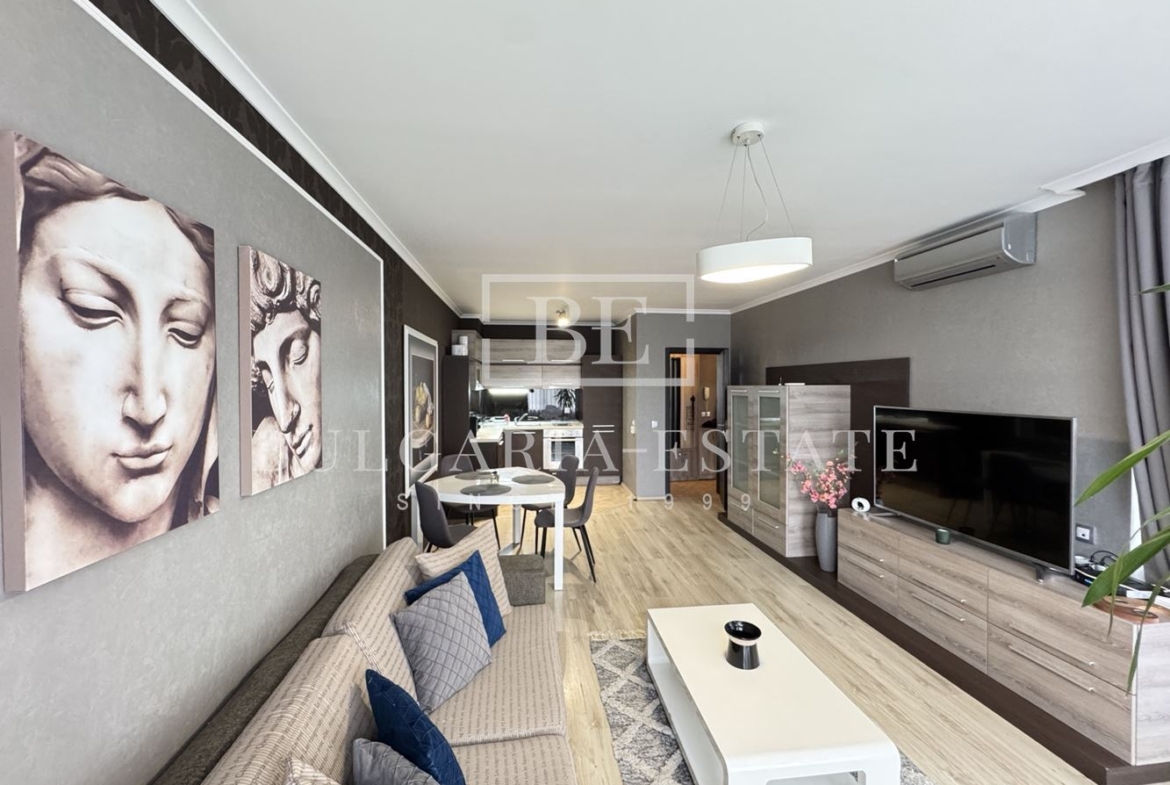 Луксозен двустаен апартамент, затворен комплекс м-т Евксиноград, гр. Варна, включена такса поддръжка - 0