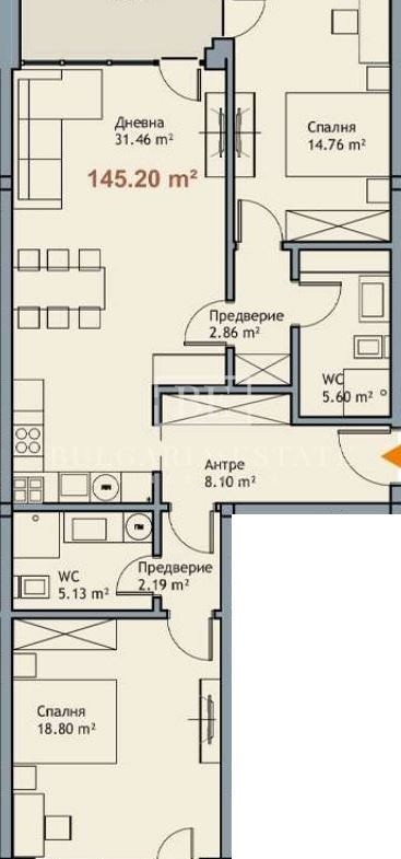 Тристаен апартамент - м-т Ален мак - 0