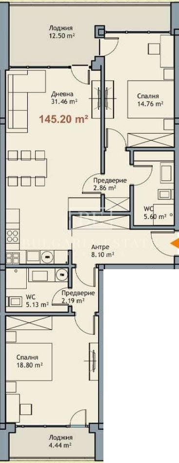 Тристаен апартамент - м-т Ален мак - 0