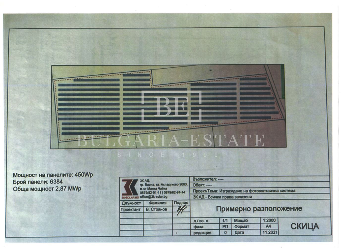 Продается участок площадью 36 455 кв.м вблизи с. Крапец, муниципалитет. Шабла - идеально подходит для солнечного парка-0 Продается участок площадью 36 455 кв.м вблизи с. Крапец, муниципалитет. Шабла - идеально подходит для солнечного парка - 0