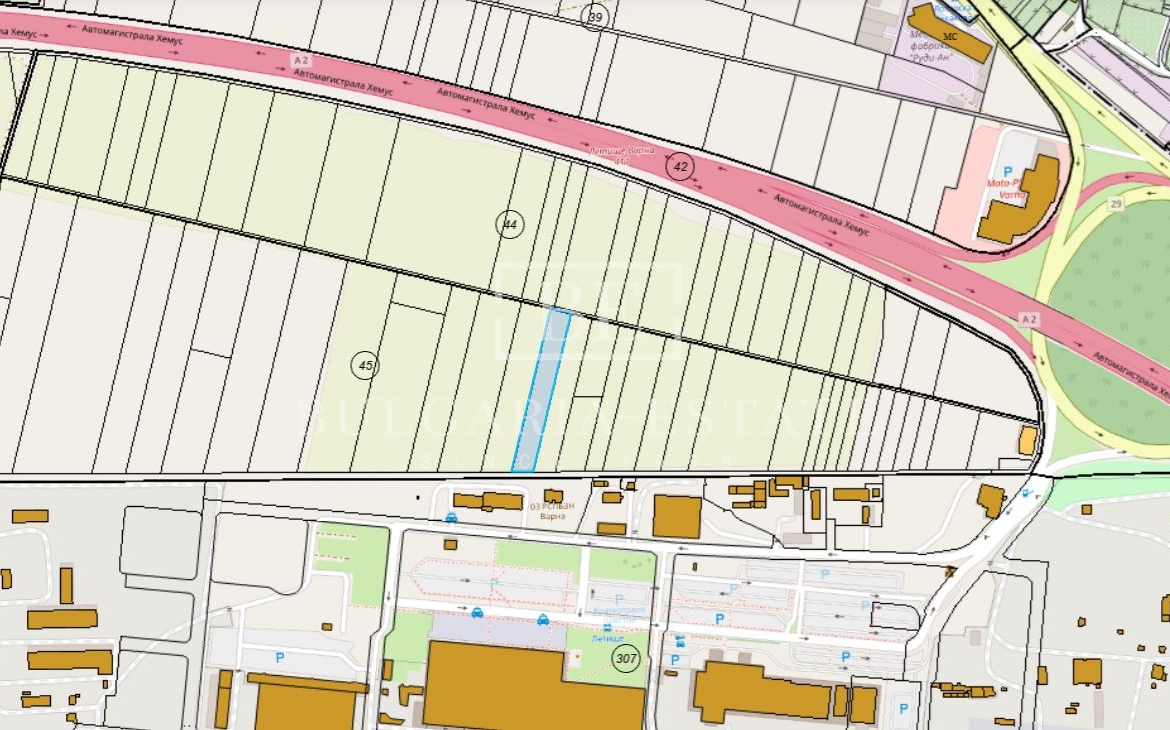 Земельный участок для продажи рядом с аэропортом Варны и шоссе Хемус - Идеально подходит для производственных и складских нужд - 0