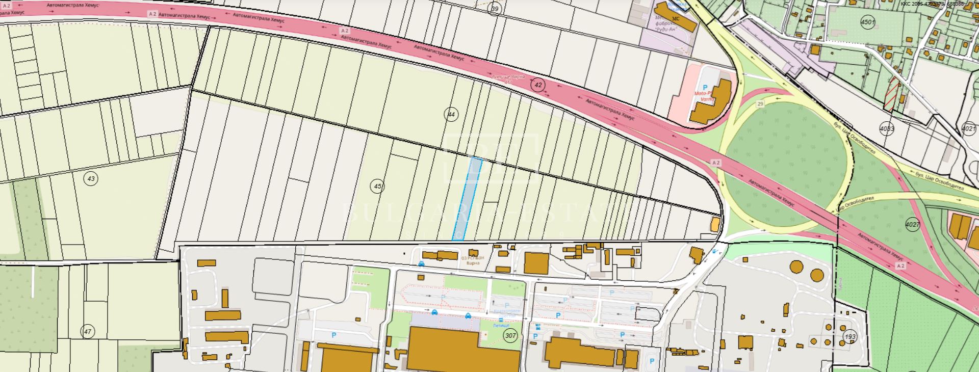 Plot of land for sale near Varna Airport and Hemus Highway - Ideal for production and warehouse needs-0 Plot of land for sale near Varna Airport and Hemus Highway - Ideal for production and warehouse needs - 0