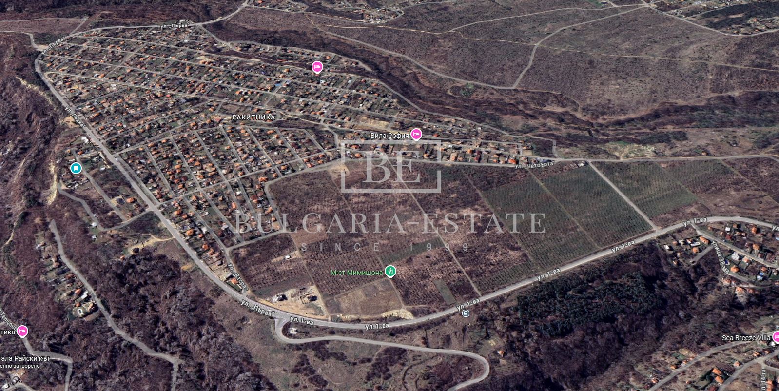 Парцел в регулация с морска панорама в м-т Ракитника – 863 кв.м, 95 000 €-0 Парцел в регулация с морска панорама в м-т Ракитника – 863 кв.м, 95 000 € - 0