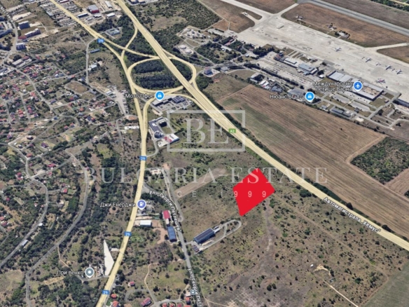 Земельный участок для продажи рядом с аэропортом Варны и шоссе Хемус - Идеально подходит для производственных и складских нужд - 0