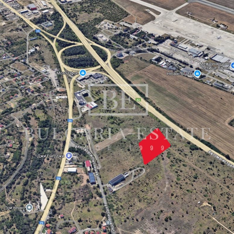 Plot of land for sale near Varna Airport and Hemus Highway - Ideal for production and warehouse needs - 0