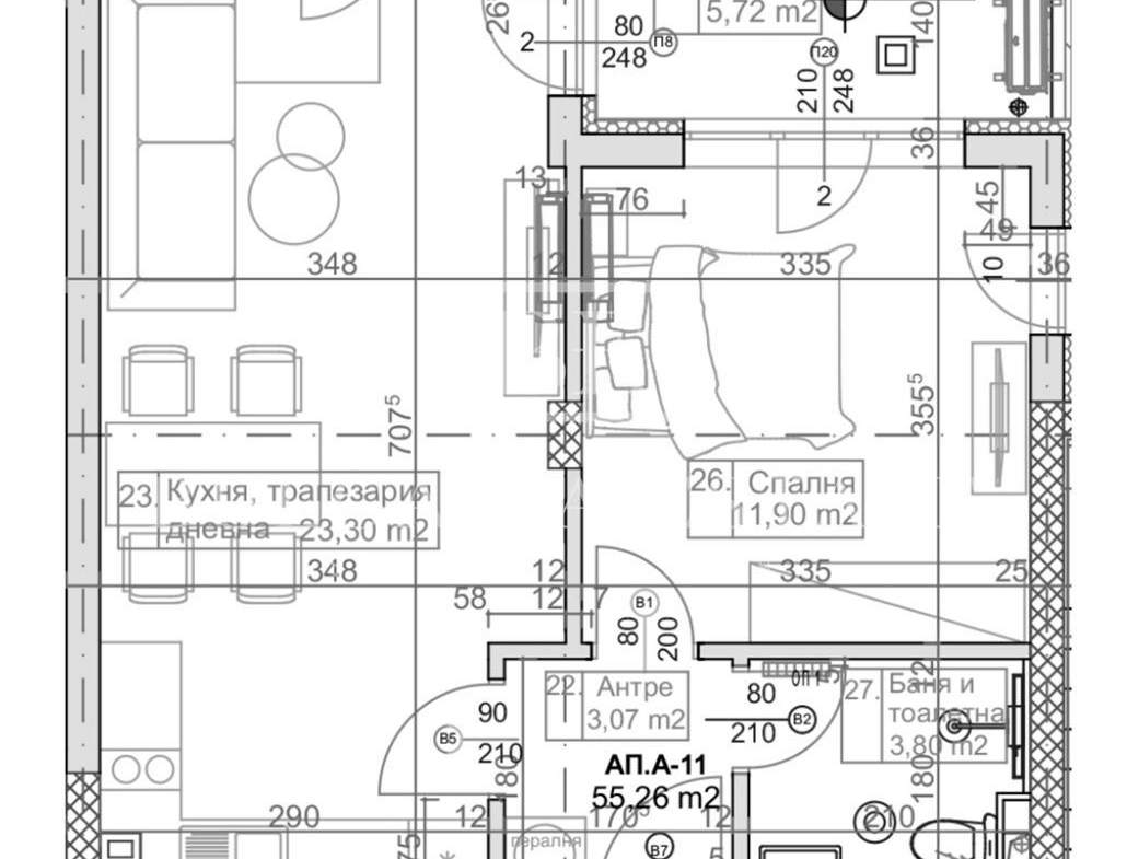 ЛУЧШАЯ ЦЕНА! Двухкомнатная квартира в строящемся доме в Слънчев ден – самая низкая цена в районе! - 0