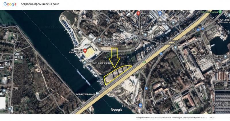 Участок 10226 кв.м. с ПУП, Островная промзона, гр. Варна - 0
