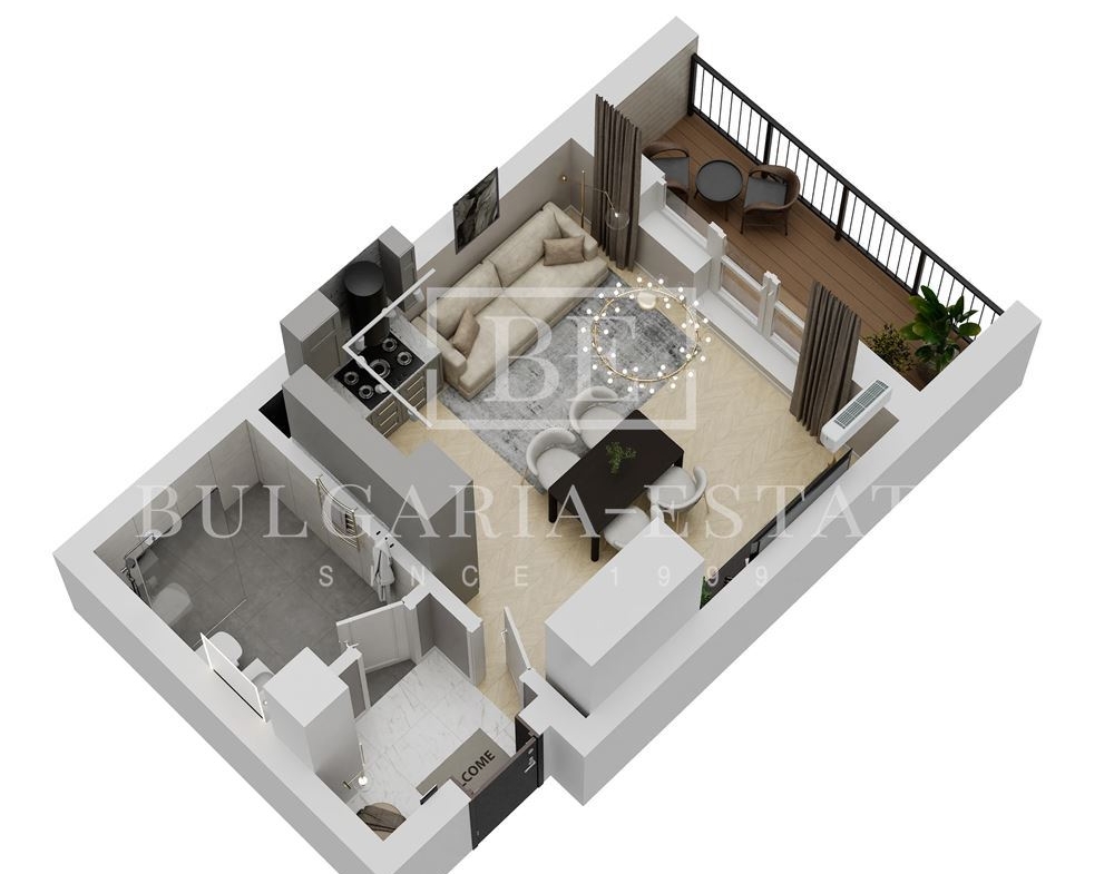 Direct from Builder - 1-bedroom Apartment, South, 47 sq. m. - Perfect Investment - 0