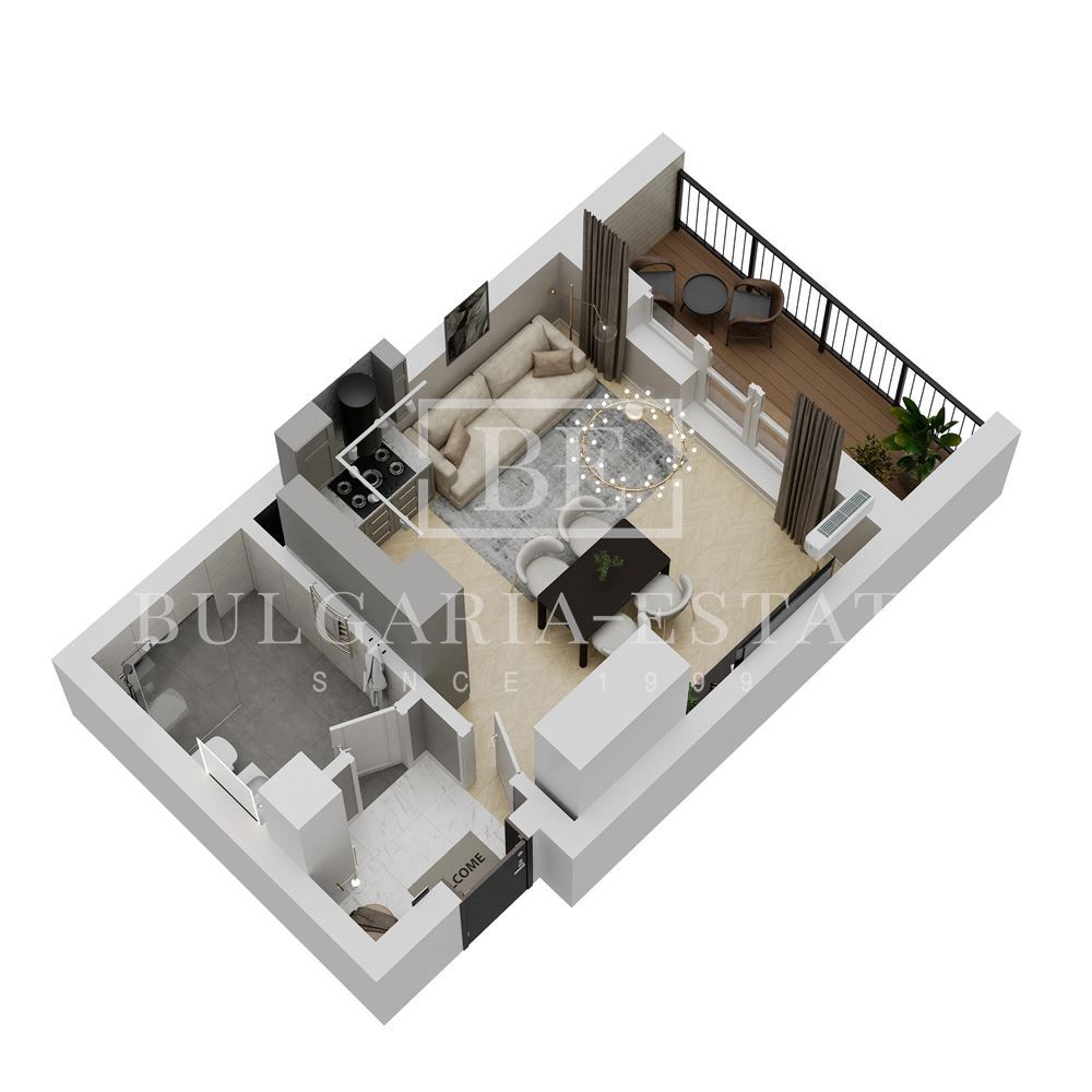 Direct from Builder - 1-bedroom Apartment, South, 47 sq. m. - Perfect Investment - 0