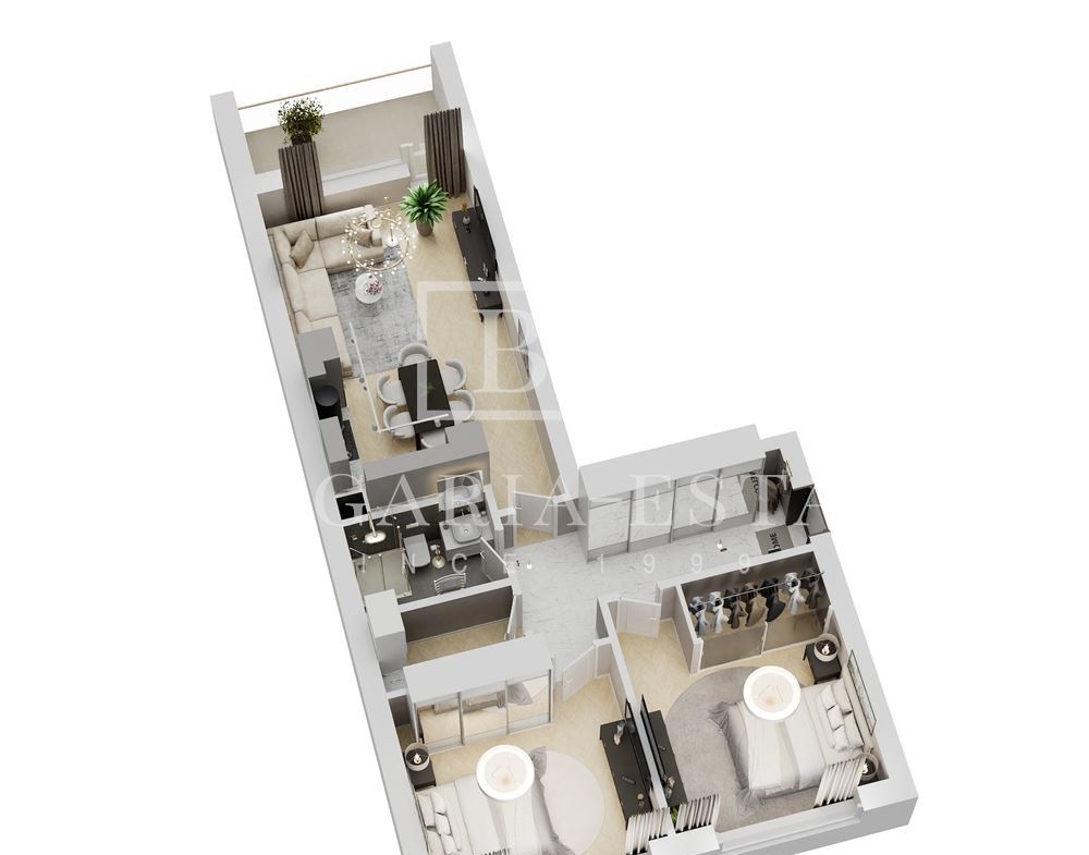 NO COMMISSION! Two-bedroom apartment with unobstructed panorama in a gated complex. Galata - 0