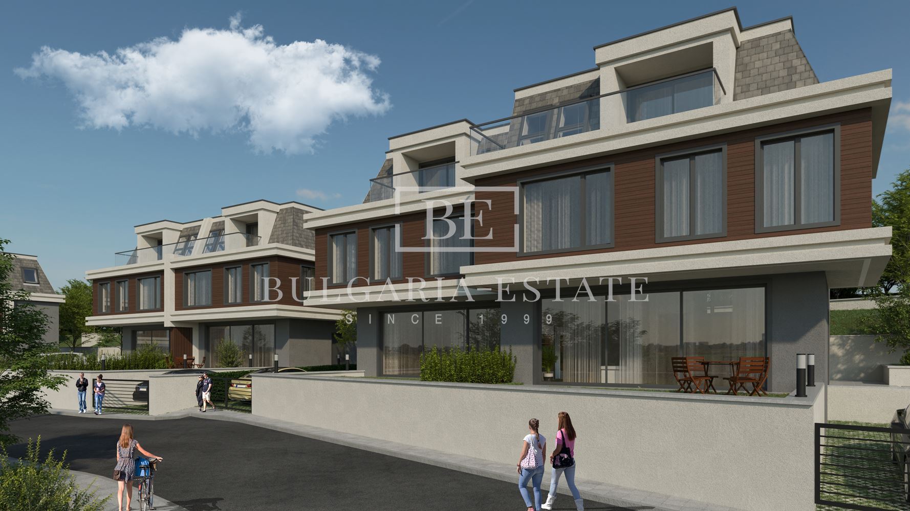 Нова триетажна къща с двор в Манастирски рид-0 Нова триетажна къща с двор в Манастирски рид - 0