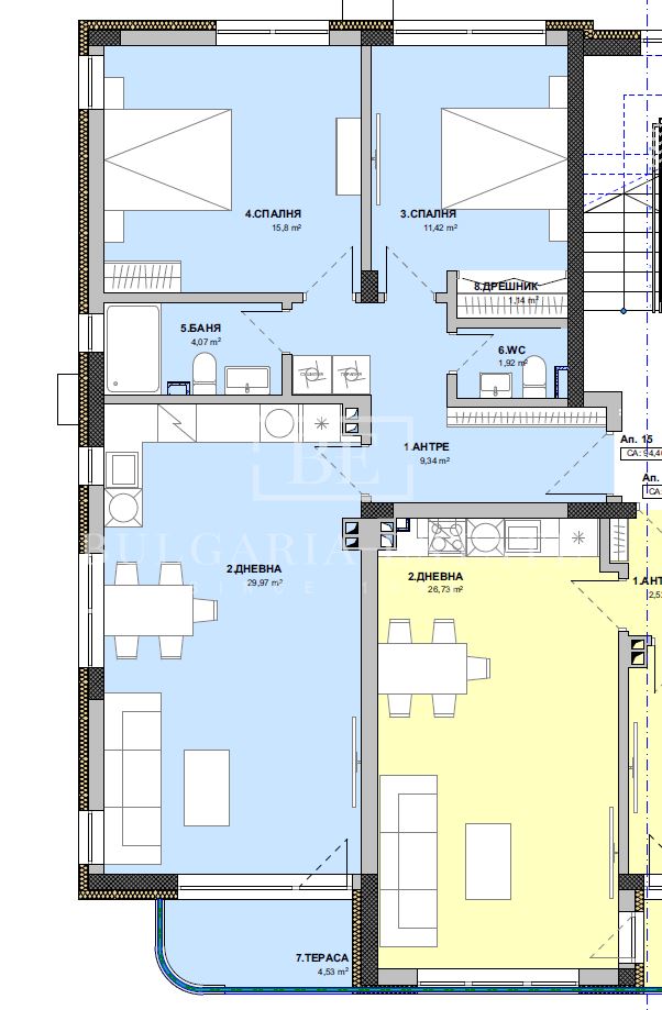 Просторен 3-стаен апартамент в нова сграда в кв. Виница, Варна - 0