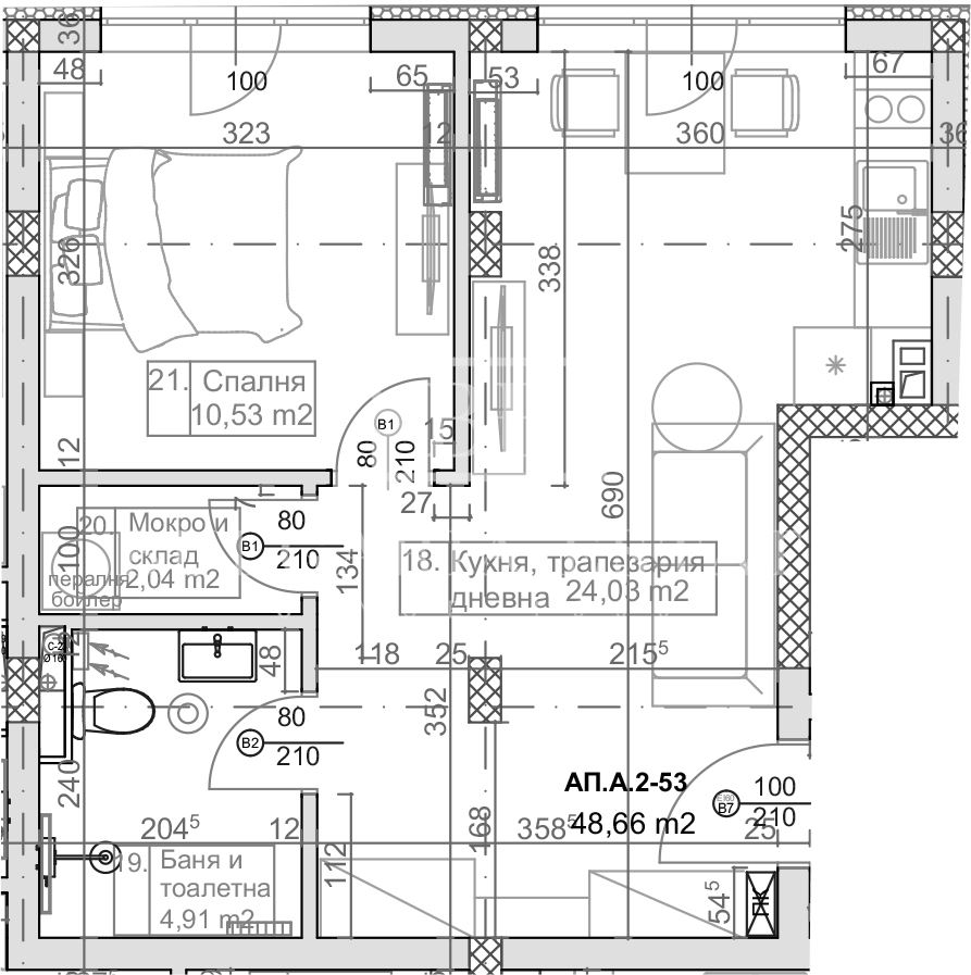 BESTER PREIS! Zweizimmerwohnung im Bau in Sunny Day – der niedrigste Preis in der Gegend! - 0