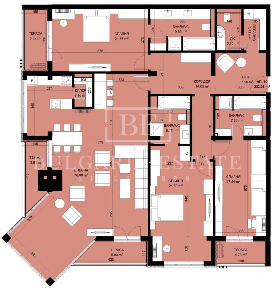 Луксозен четиристаен апартамент с панорамна морска гледка в бутиков затворен комплекс от България Естейт - 0