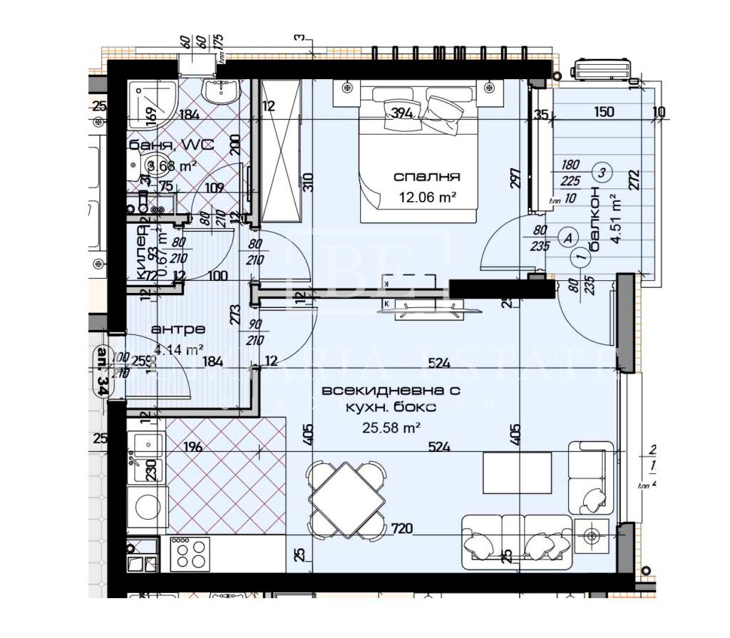 one bedroom apartment-0 one bedroom apartment - 0
