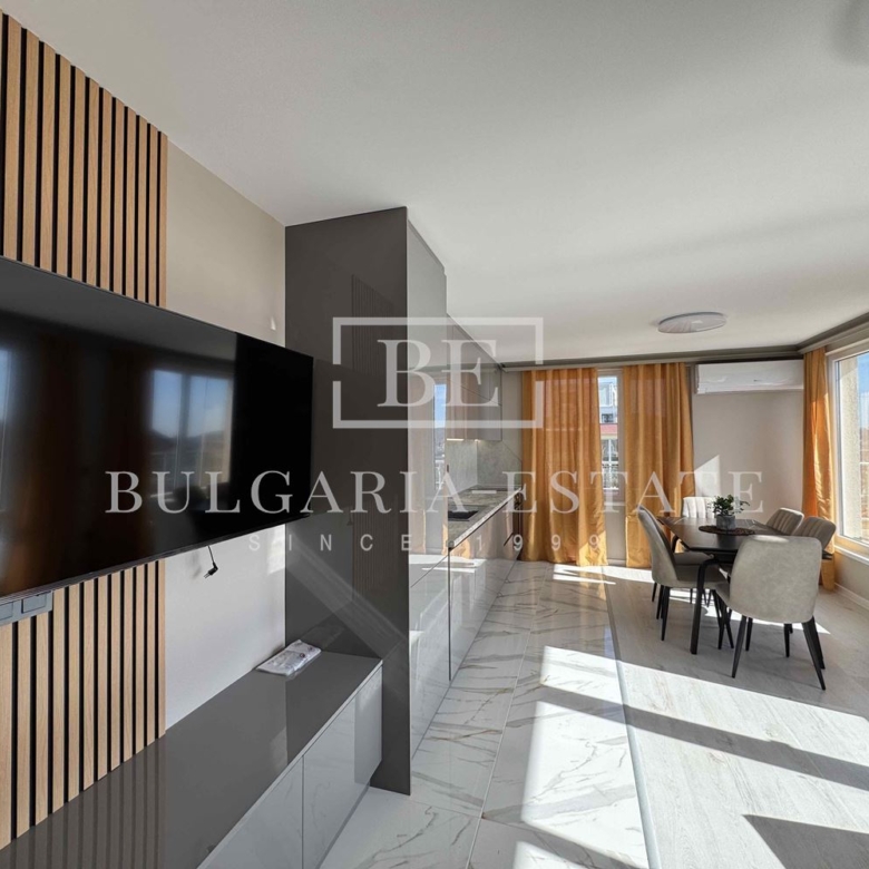 🌞 Луксозен южен пентхаус под наем – 120 кв.м, големи тераси, първи наематели – Виница, Варна - 0