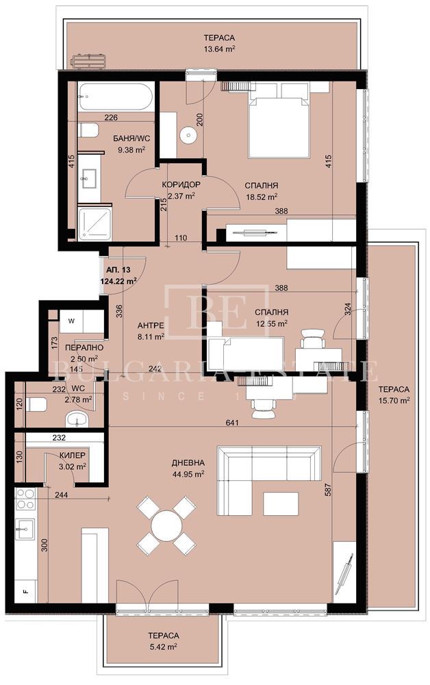 Просторен тристаен апартамент с лятна градина и нескриваема морска панорама в бутиков затворен комплекс от България Естейт - 0