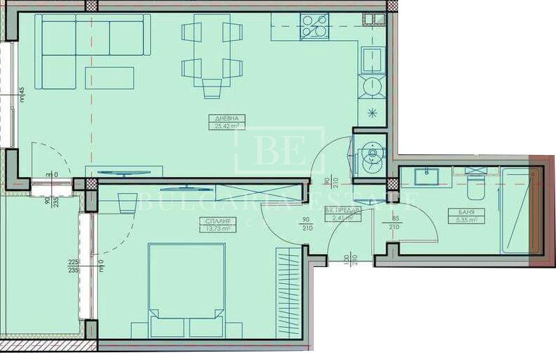 Двустаен апартамент в нова сграда – Кайсиева градина, Варна, среден етаж (4/9), отлична схема на плащане - 0