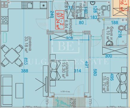 Тристайни пред Акт 16-изцяло южни, с морска гледка-Виница - 0