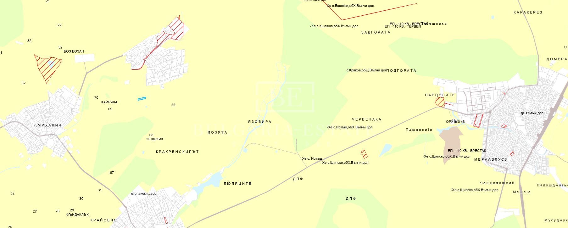 Земеделска земя – Категория 4, НТП: Нива, 3000 кв.м, с. Кракра, община Вълчи дол, област Варна - 0